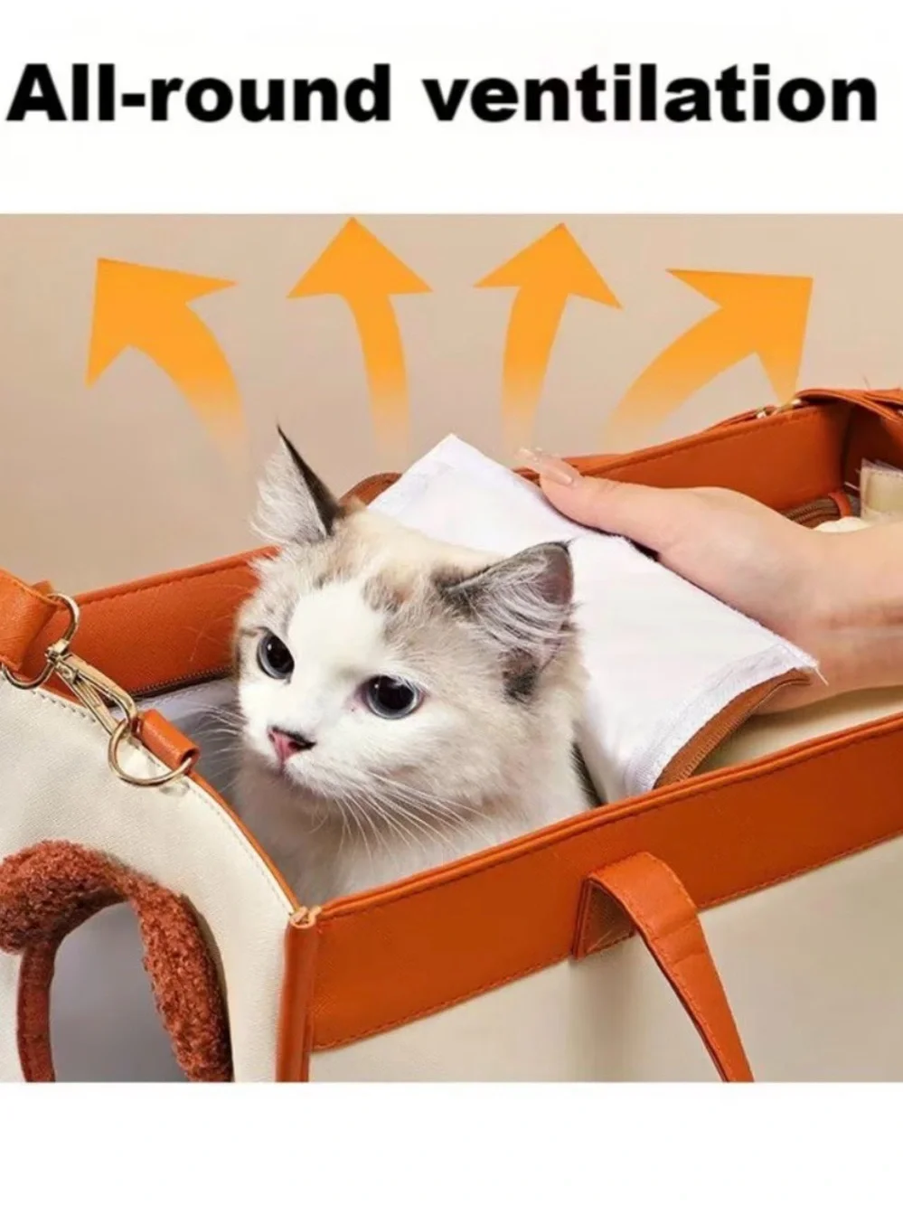 NonoPets Cute Lion Sling Dog & Cat Carrier Tote Travel Bag, Large